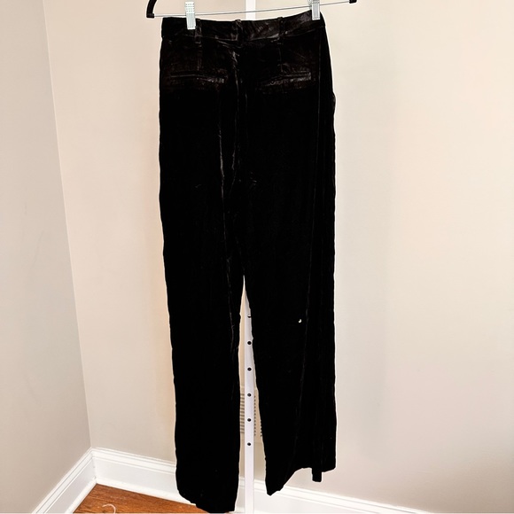 LBV Velvet BLACK  Wide Leg Pants SIZE 2 NWT - Picture 6 of 6